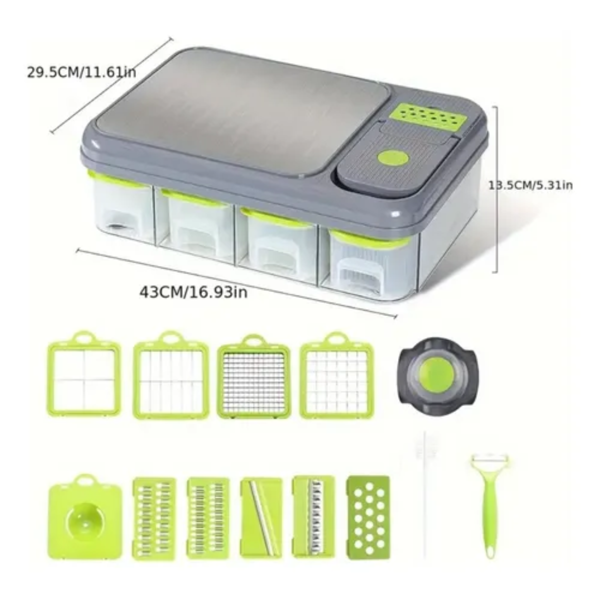 Cortador De Verduras Mandolina 6 En 1